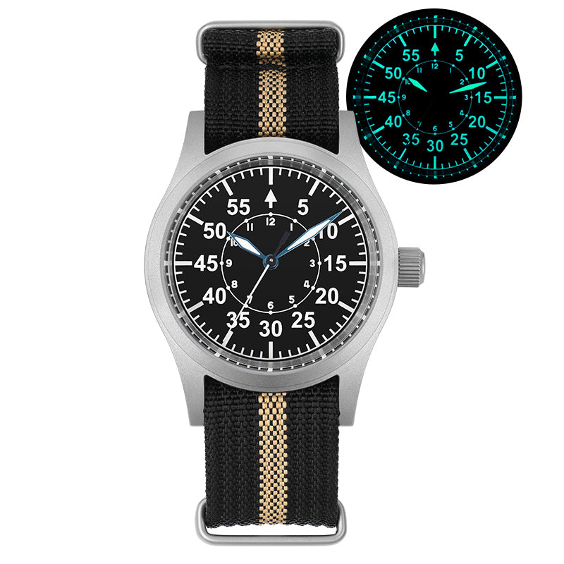 ★SuperOfertas ★Militado 38mm Reloj militar de campo con cristal de zafiro ML05