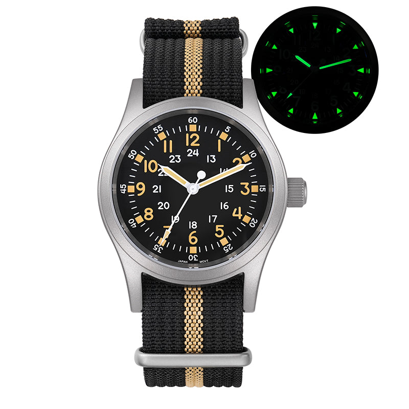 💥Spring Sale💥Militado 38mm Sapphire Crystal Field Military Watch ML05