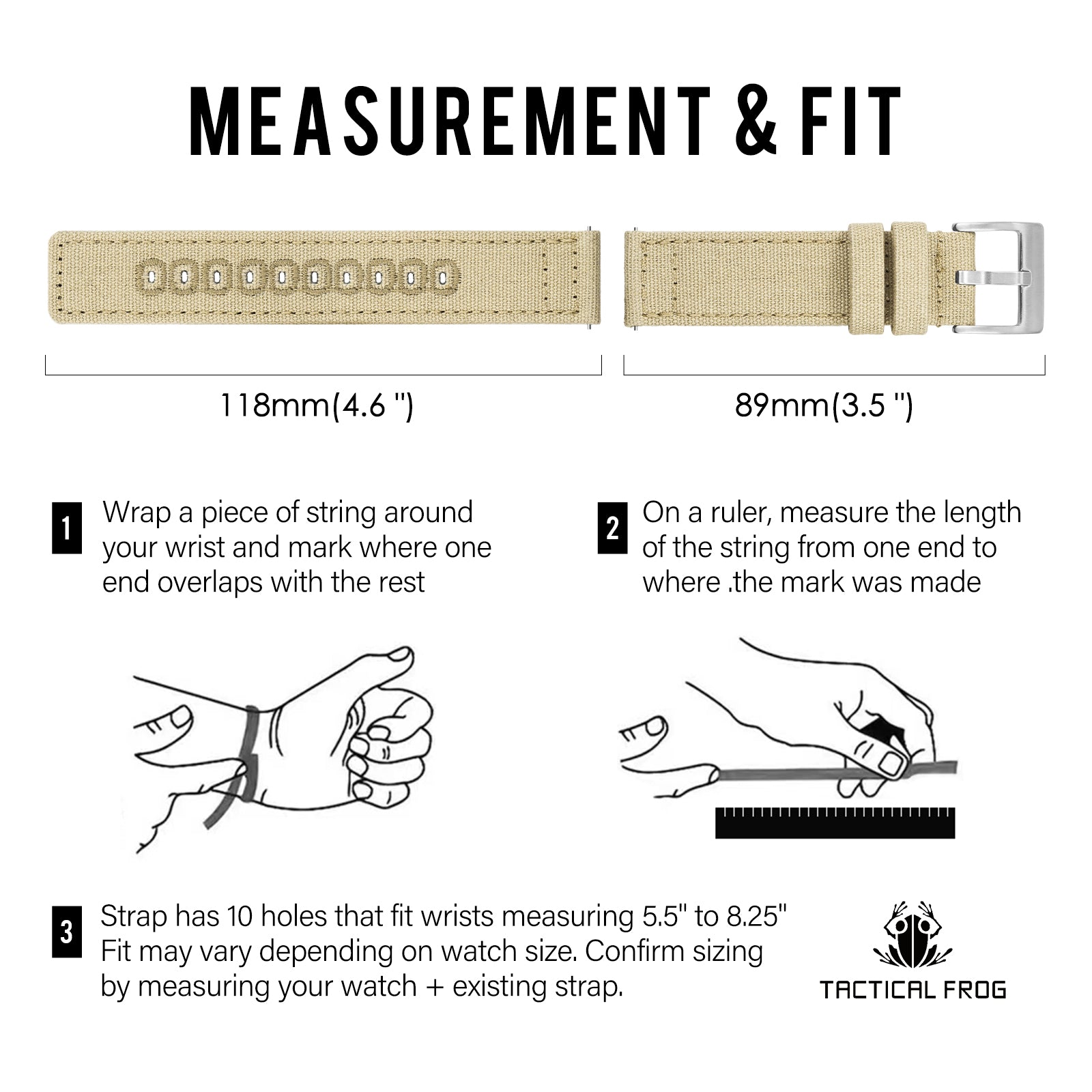New Arrival Canvas Watch Strap Vintage Watch band 20mm 22mm