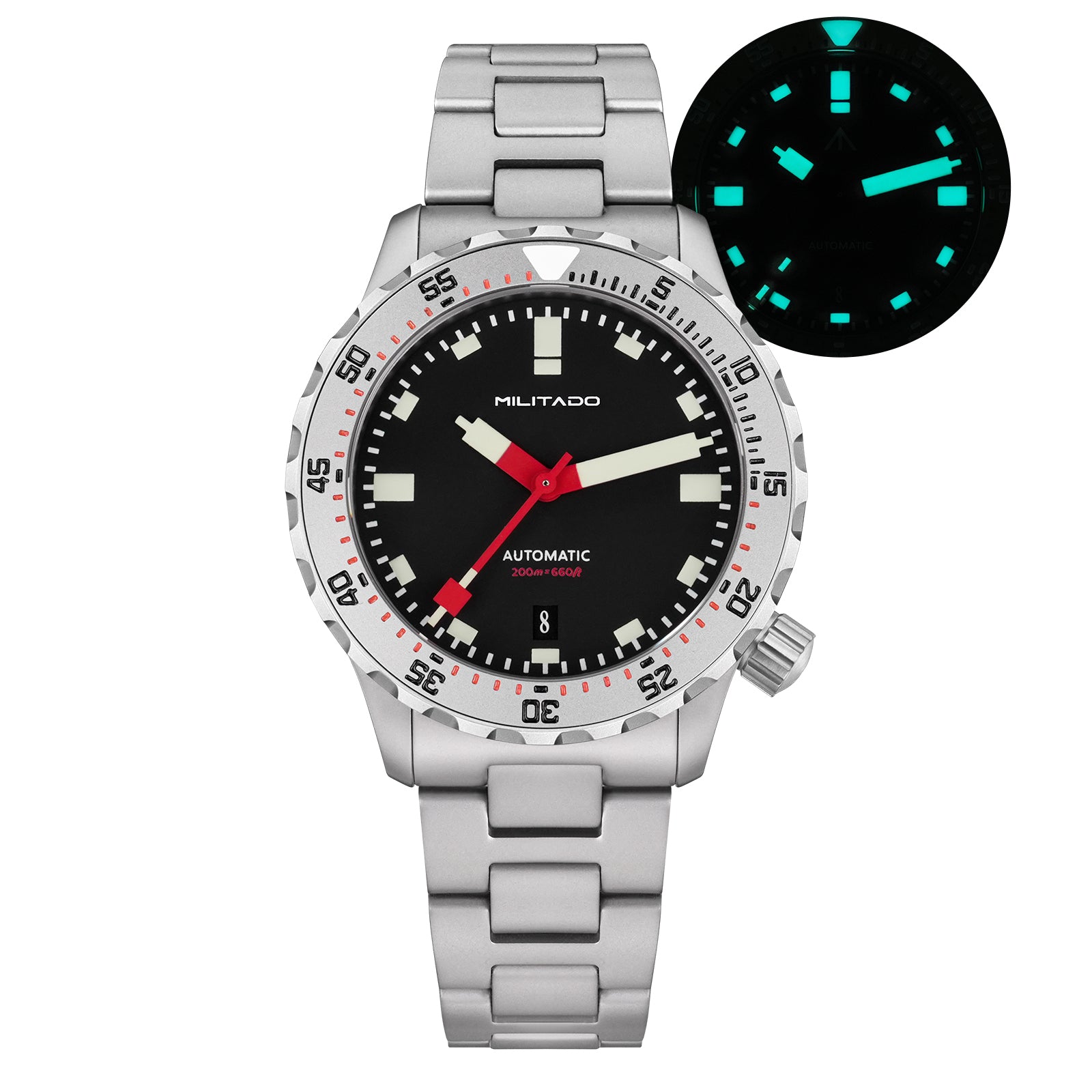 š„Spring Saleš„Militado 39mm Dive Watch PT5000 Automatic Mech Watch ML20