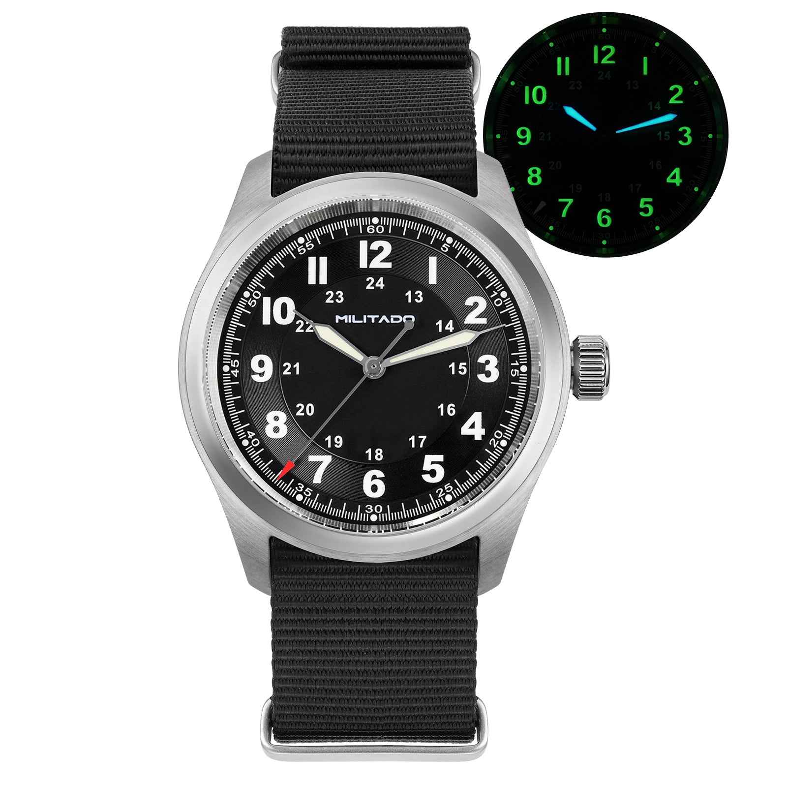 💥Mid-Year Sale💥Militado 38mm Retro VH31 Military Watch ML08