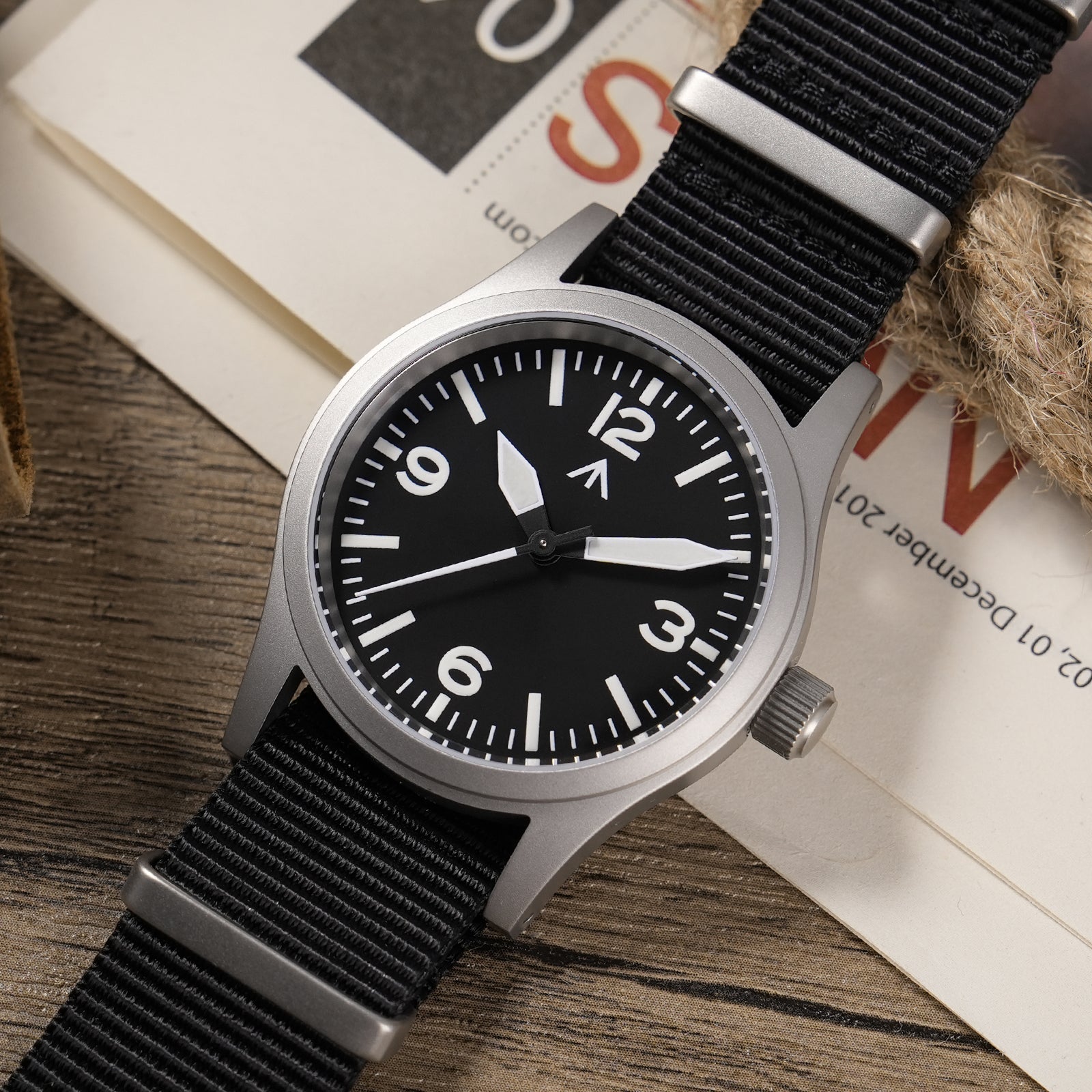 💥Spring Sale💥Militado 38mm Sapphire Crystal Field Military Watch ML05
