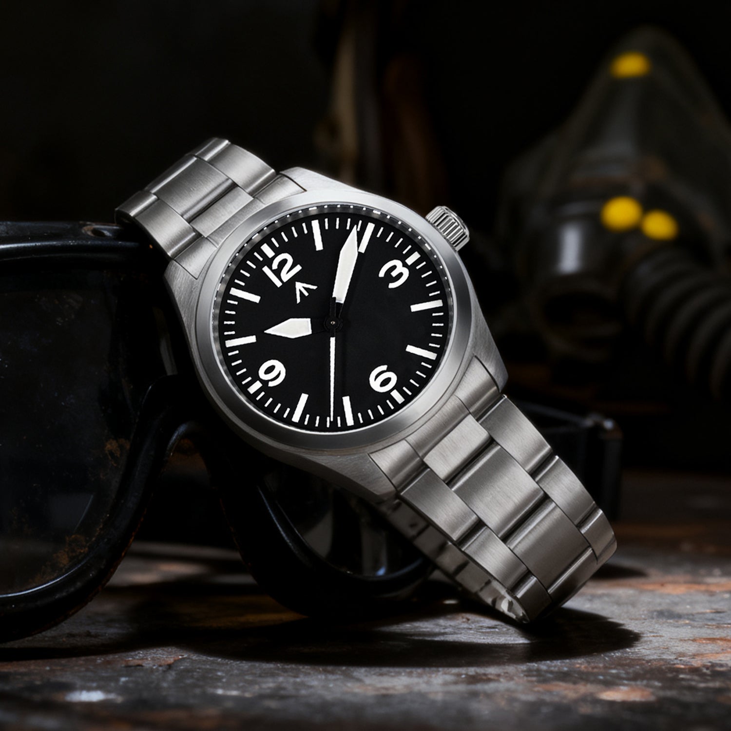 Militado 36 mm Reloj de campo de cuarzo D12 - Agujas tipo lápiz