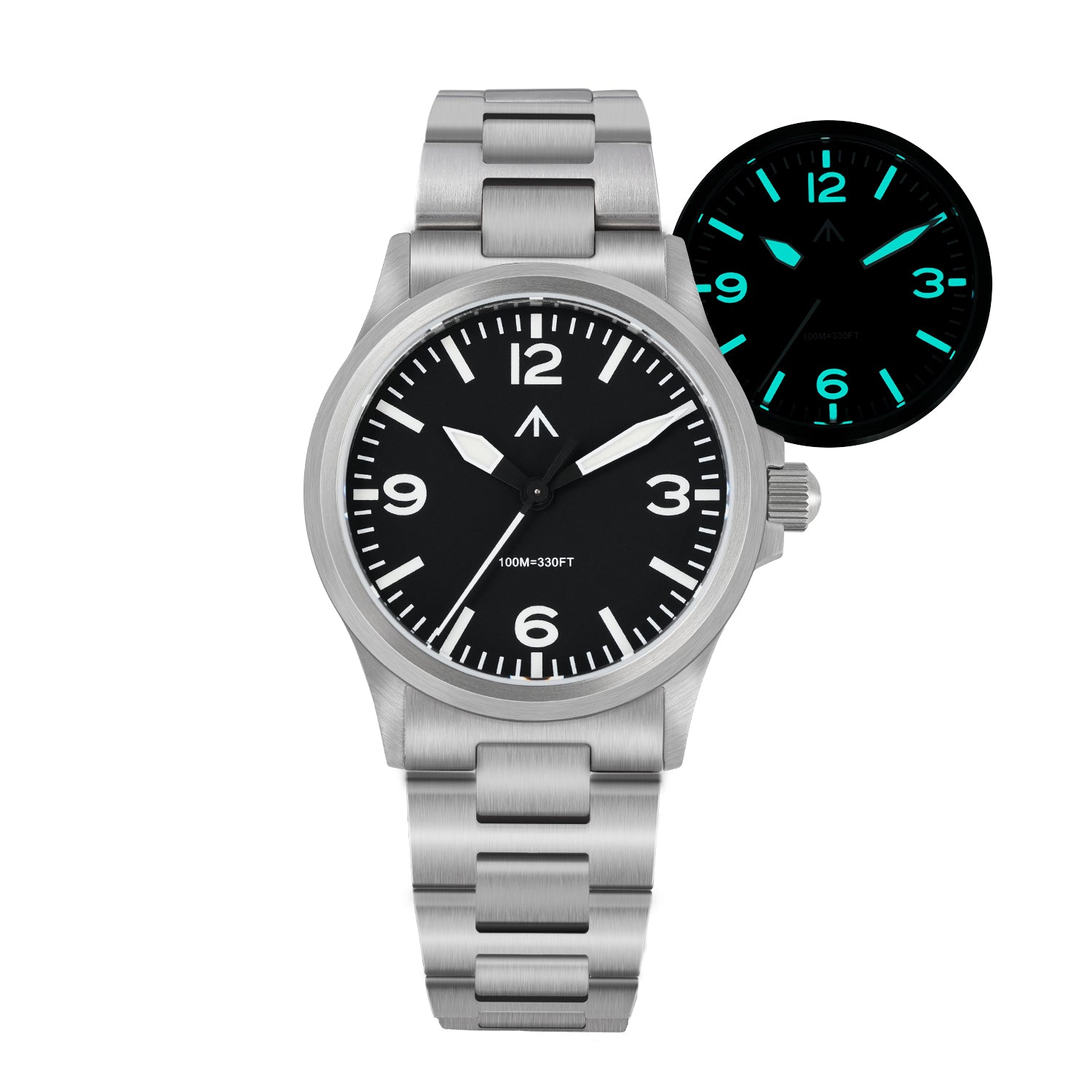 ★SuperOfertas ★Militado 38mm Reloj militar de campo con cristal de zafiro ML05
