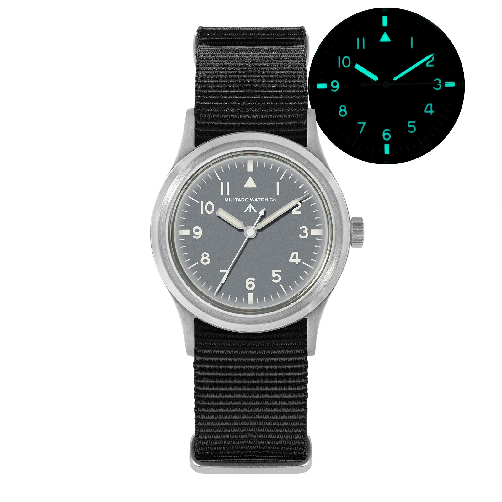 ★11.11 Sale★Militado 36mm Retro Military Watch VH31/VH65 Sweeping Hand ML14 V2