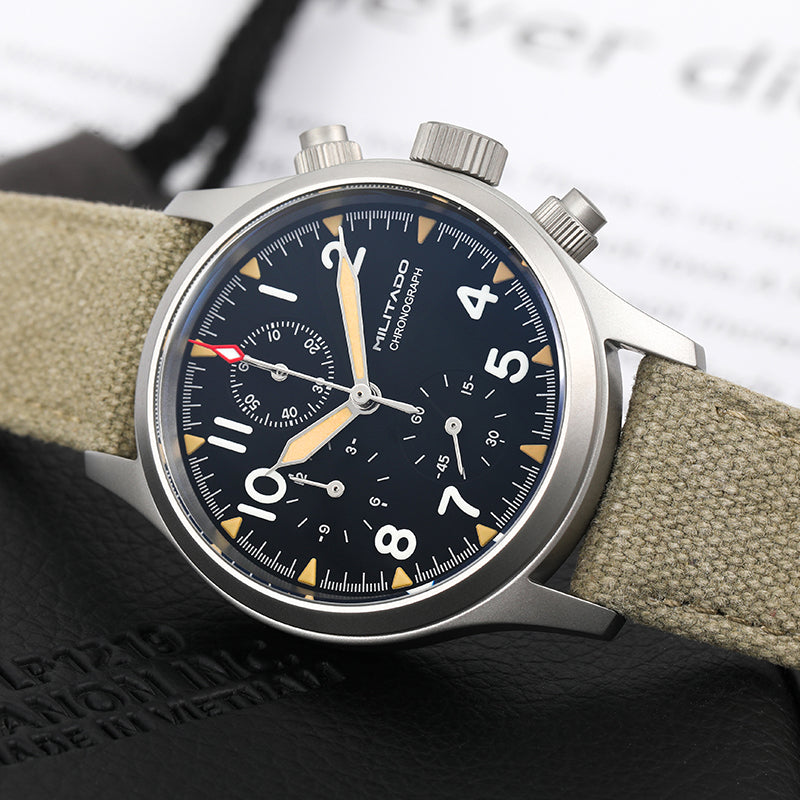 Militado Dirty Dozen Military Watches 39mm Chronograph Watch