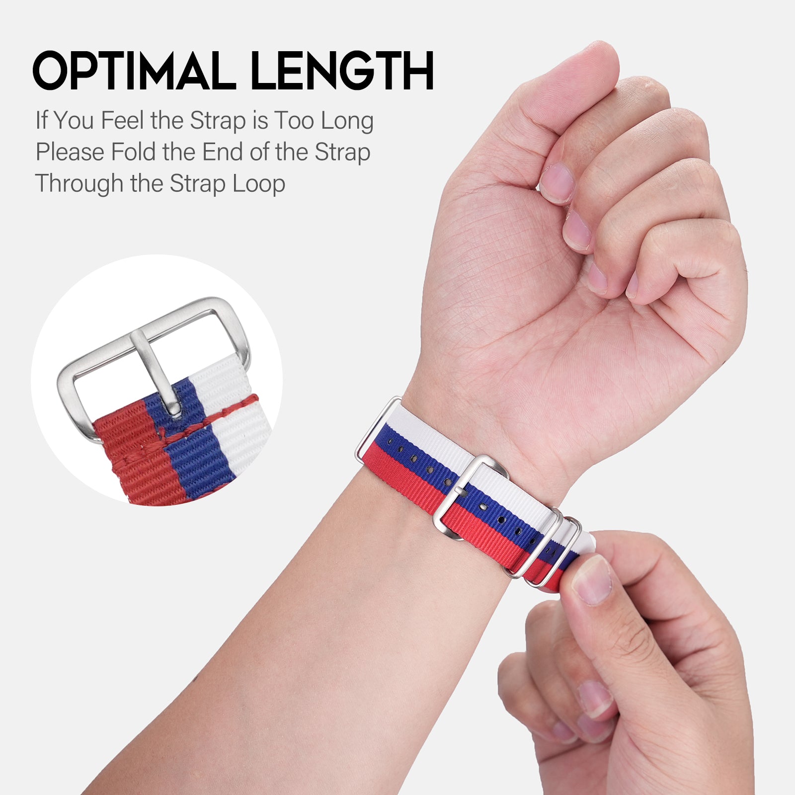 Premium Quality Nylon Watch Band 22mm 20mm 18mm