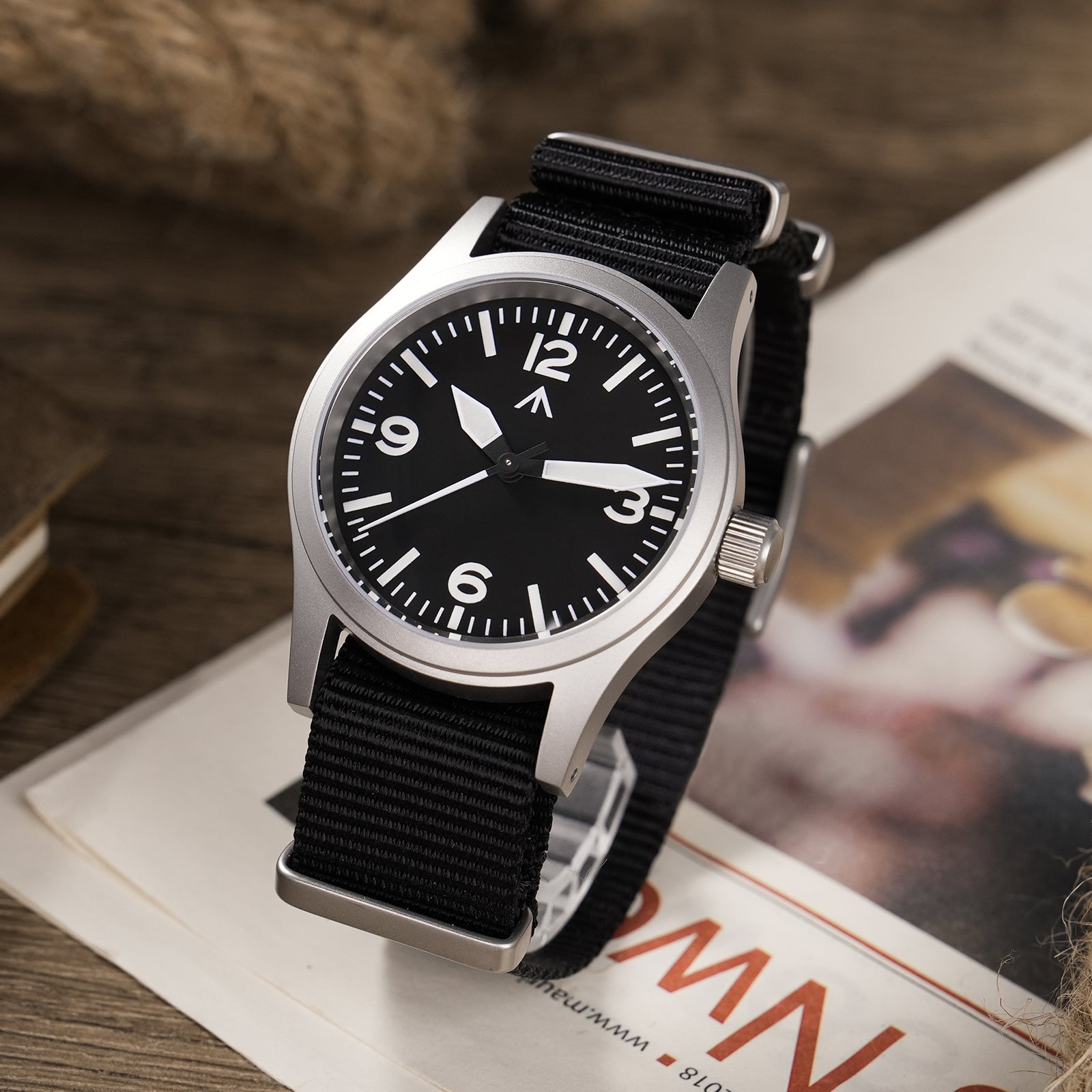 ★SuperOfertas ★Militado 38mm Reloj militar de campo con cristal de zafiro ML05