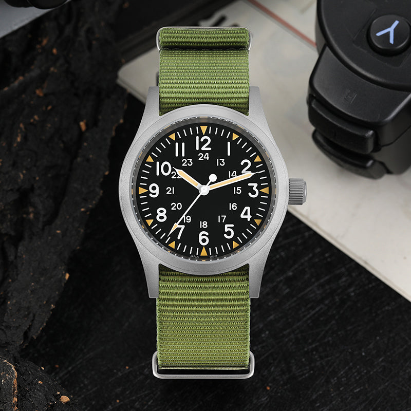 ★SuperOfertas ★Militado 38mm Reloj militar de campo con cristal de zafiro ML05