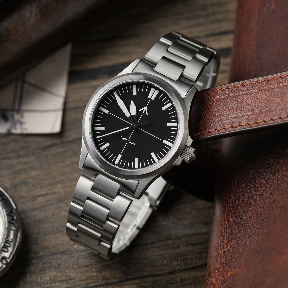 ★SuperOfertas ★Militado 38mm Reloj militar de campo con cristal de zafiro ML05