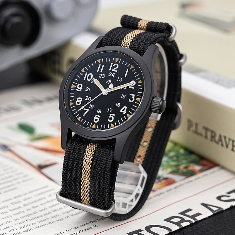 💥Spring Sale💥Militado 38mm Sapphire Crystal Field Military Watch ML05