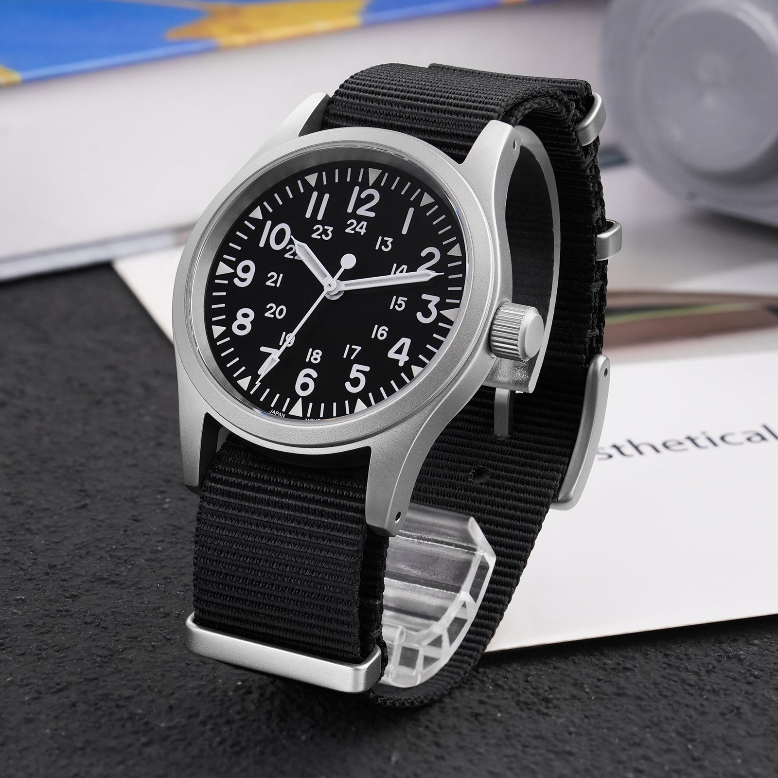 💥Spring Sale💥Militado 38mm Sapphire Crystal Field Military Watch ML05