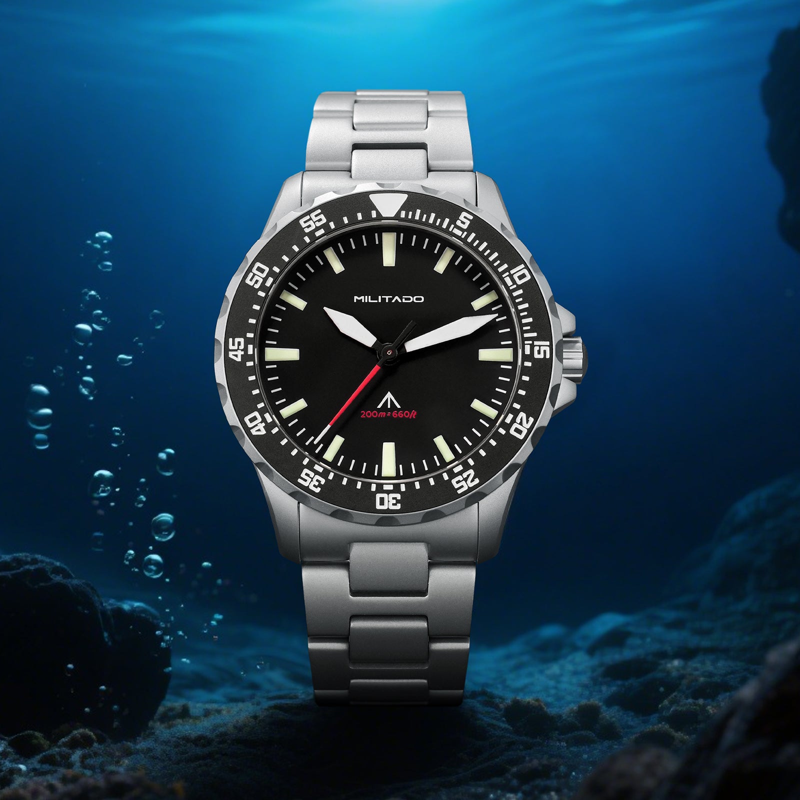 ★11.11 SALE★Pre-Order Militado 39mm Dive Watch Sapphire Crystal Military Watch ML16