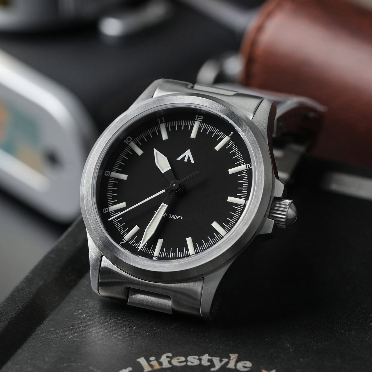Militado 36mm Field Watch VH31 Sweeping Movt Men Watch ML18