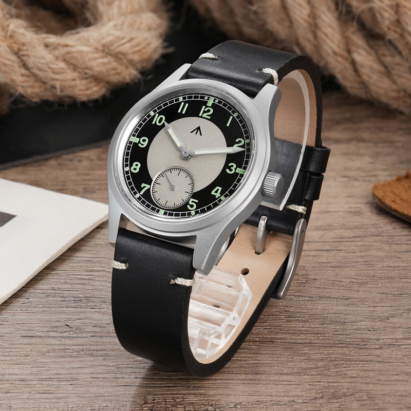 Reloj de campo de cuarzo Militado 36 mm D12 - Manecillas tipo catedral