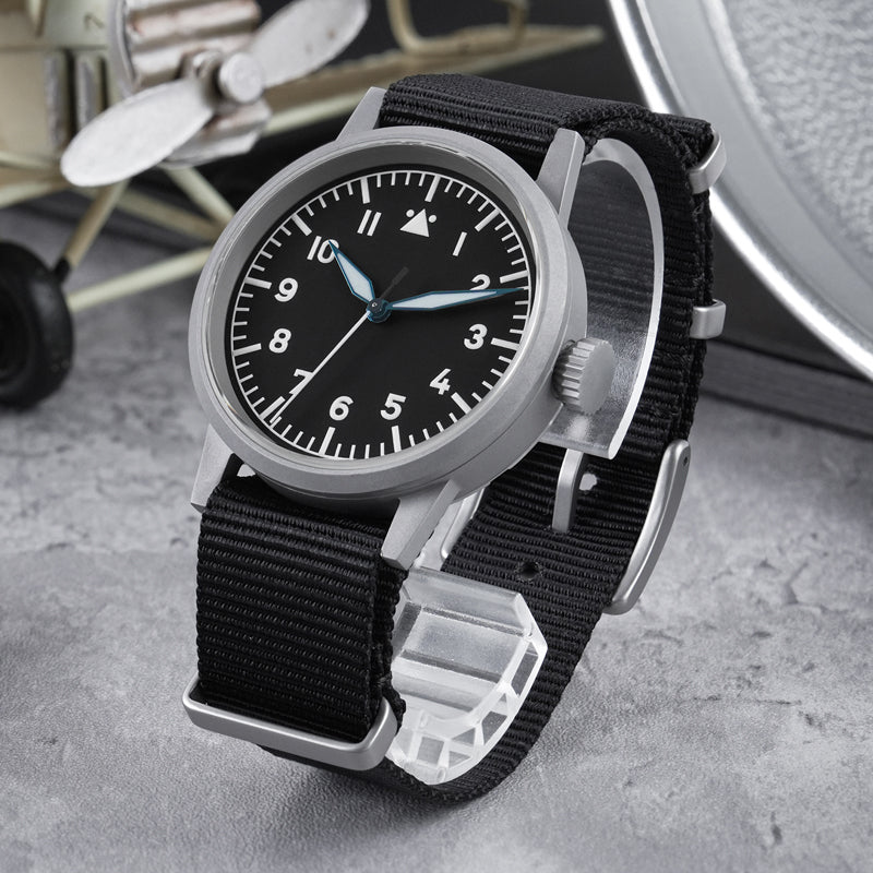 ★Pre-Order★ Militado 37mm Sapphire Crystal Retro Flieger Pilot Watch ML10 V2