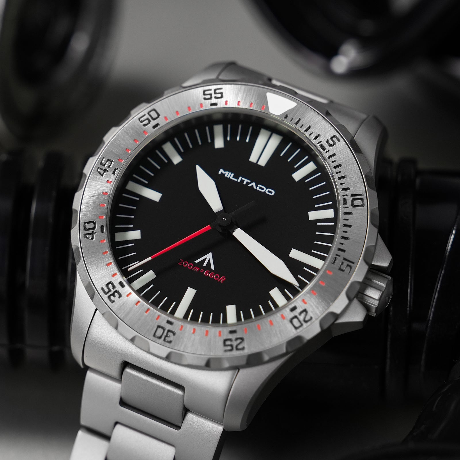 ★11.11 SALE★Militado 39mm Dive Watch Sapphire Crystal Military Watch ML16