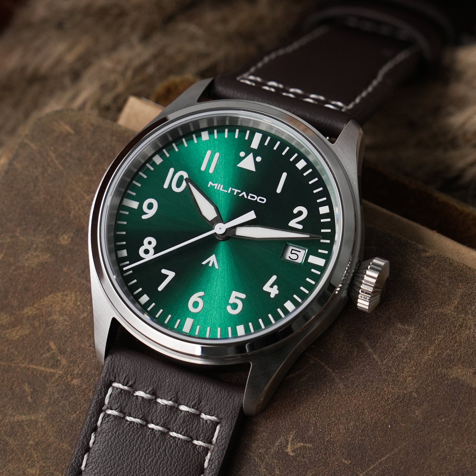 ★EarlyBird★Militado 37mm Pilot Watch ML21
