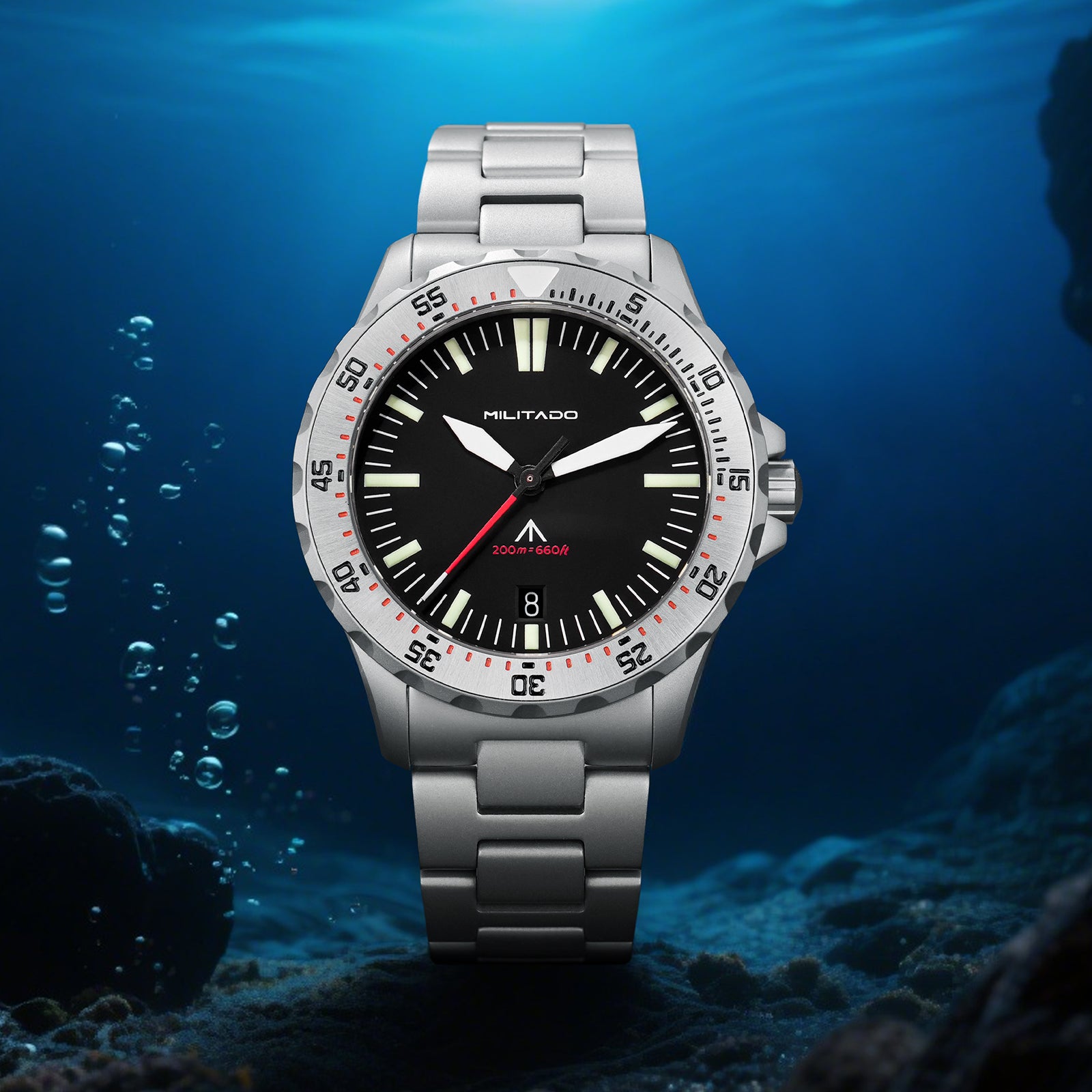 ★11.11 SALE★Pre-Order Militado 39mm Dive Watch Sapphire Crystal Military Watch ML16