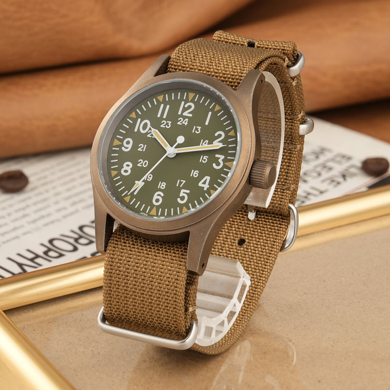 💥Spring Sale💥Militado 38mm PVD Bronze Watch Military Watch ML05