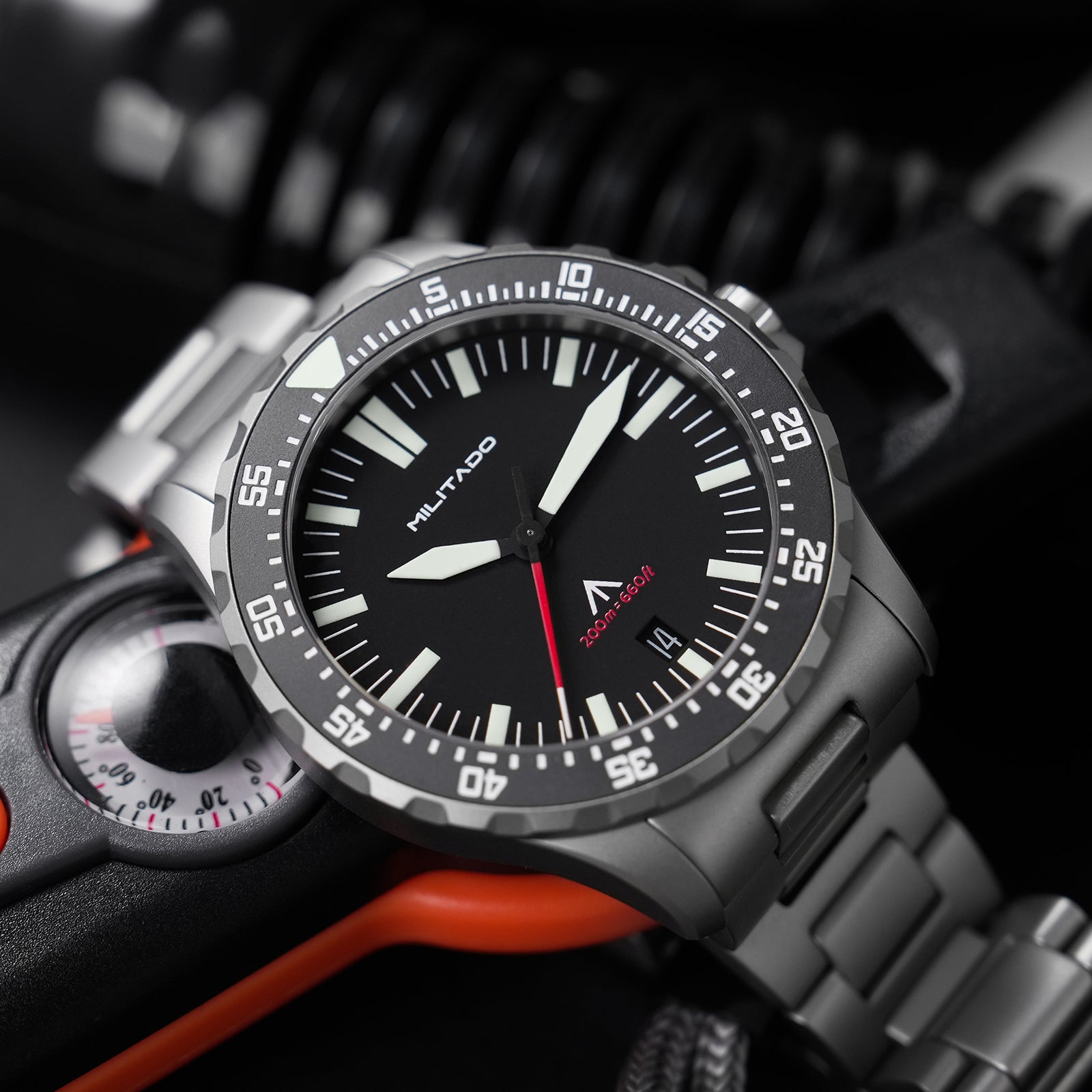 💥Spring Sale💥Militado 39mm Dive Watch Sapphire Crystal Military Watch ML16