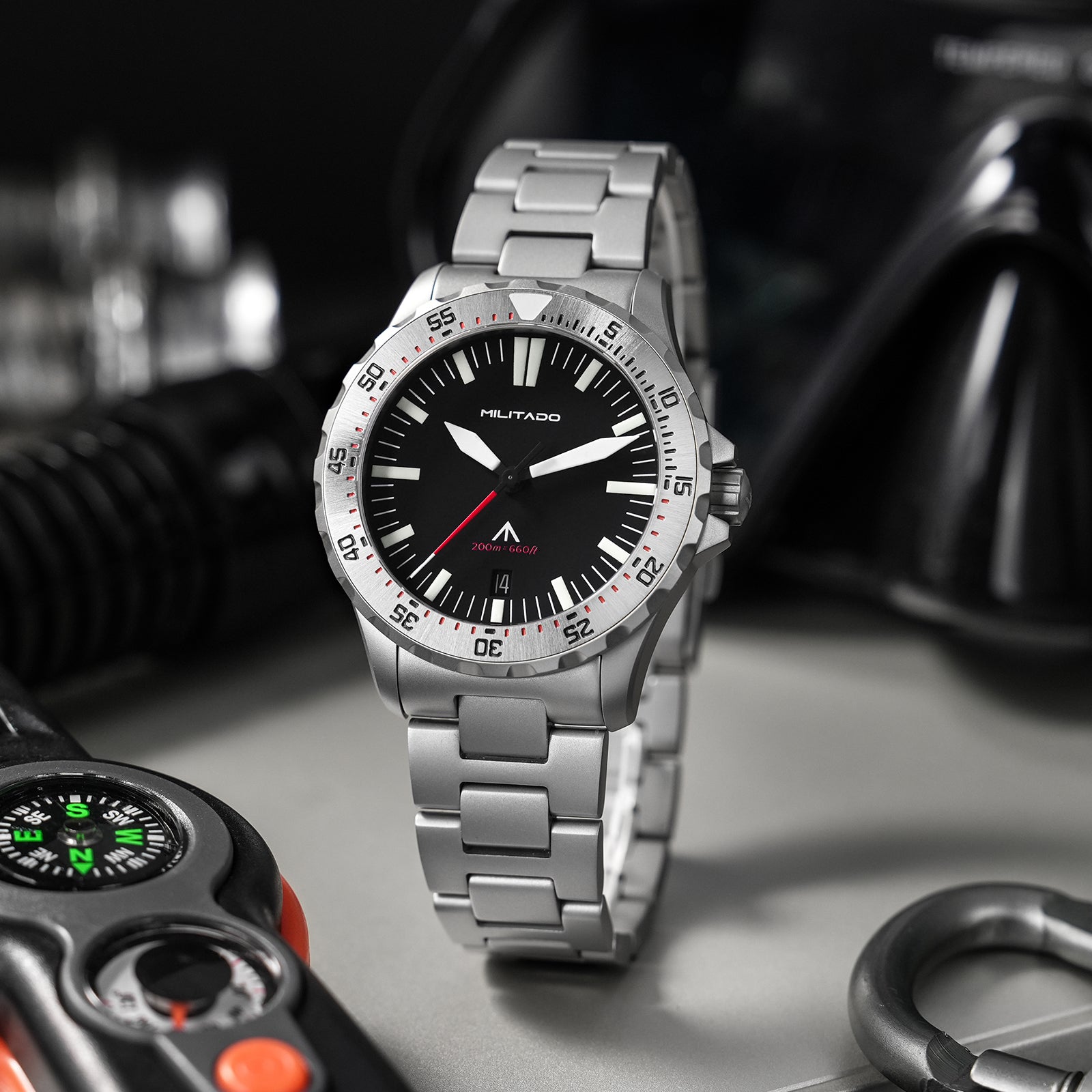 💥Spring Sale💥Militado 39mm Dive Watch Sapphire Crystal Military Watch ML16