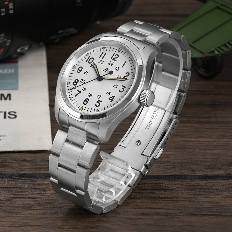 Militado 38mm VH31 Retro Field Watch ML08