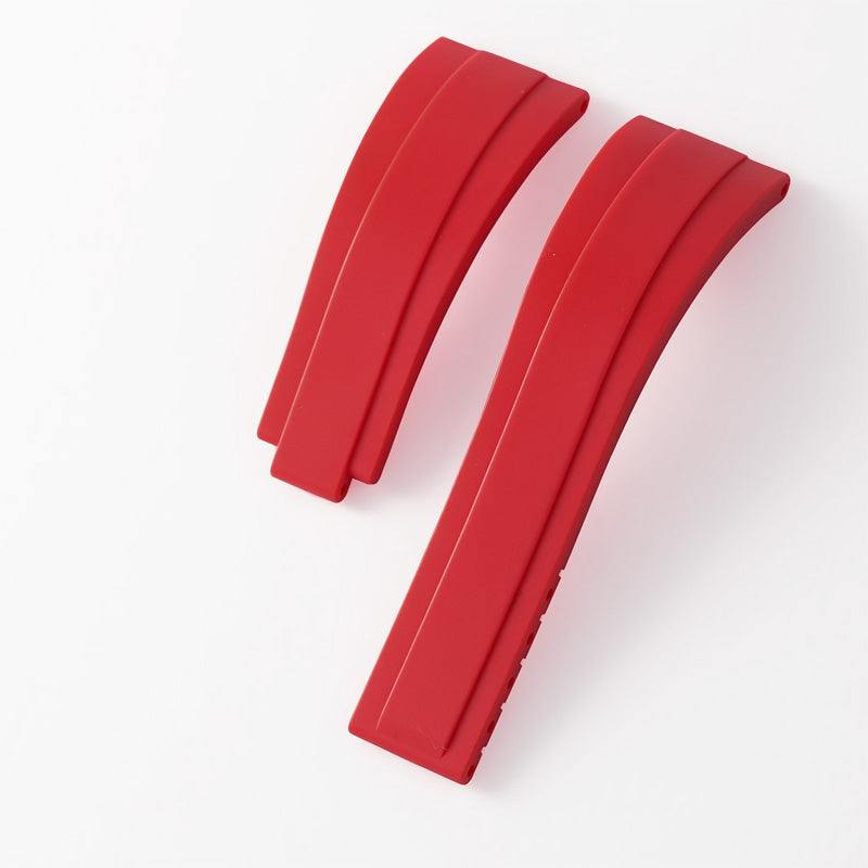 Cut-to-Size TPU Rubber Watch Band 20mm 22mm Buckle Optional