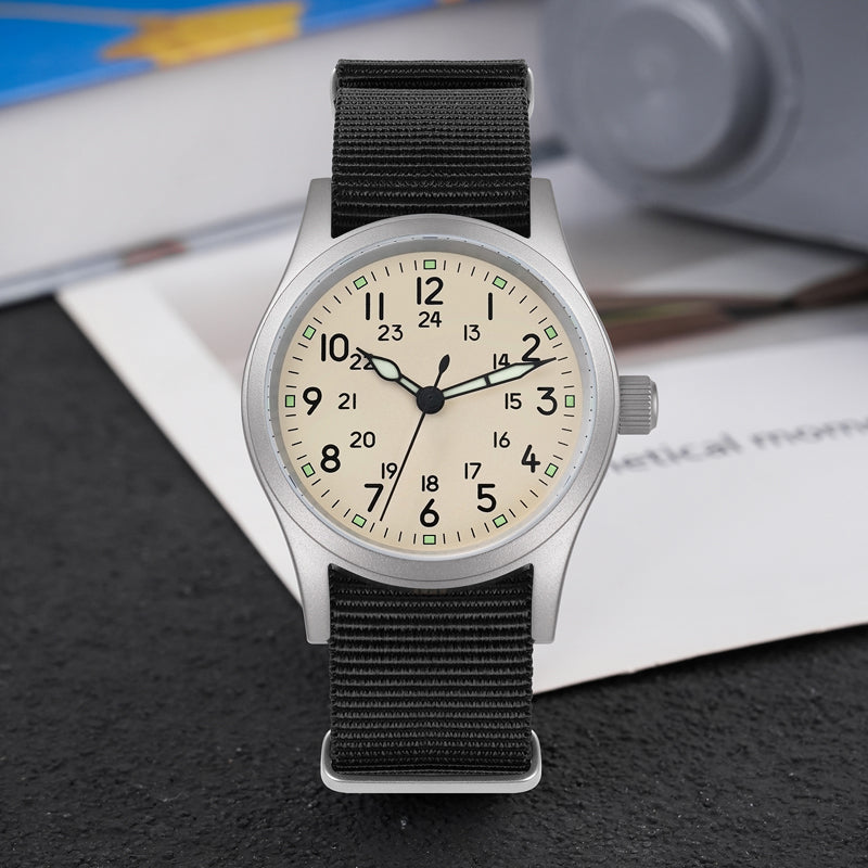 💥Spring Sale💥Militado 38mm Sapphire Crystal Field Military Watch ML05