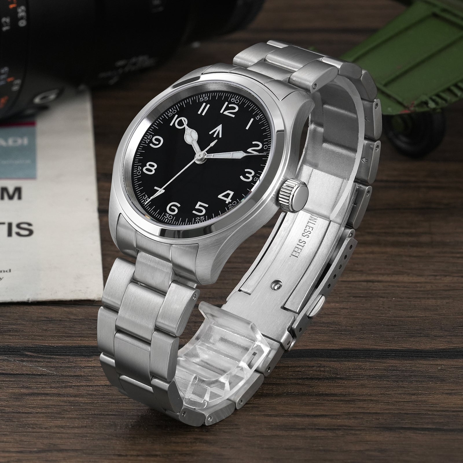 Militado 38mm VH31 Retro Field Watch ML08
