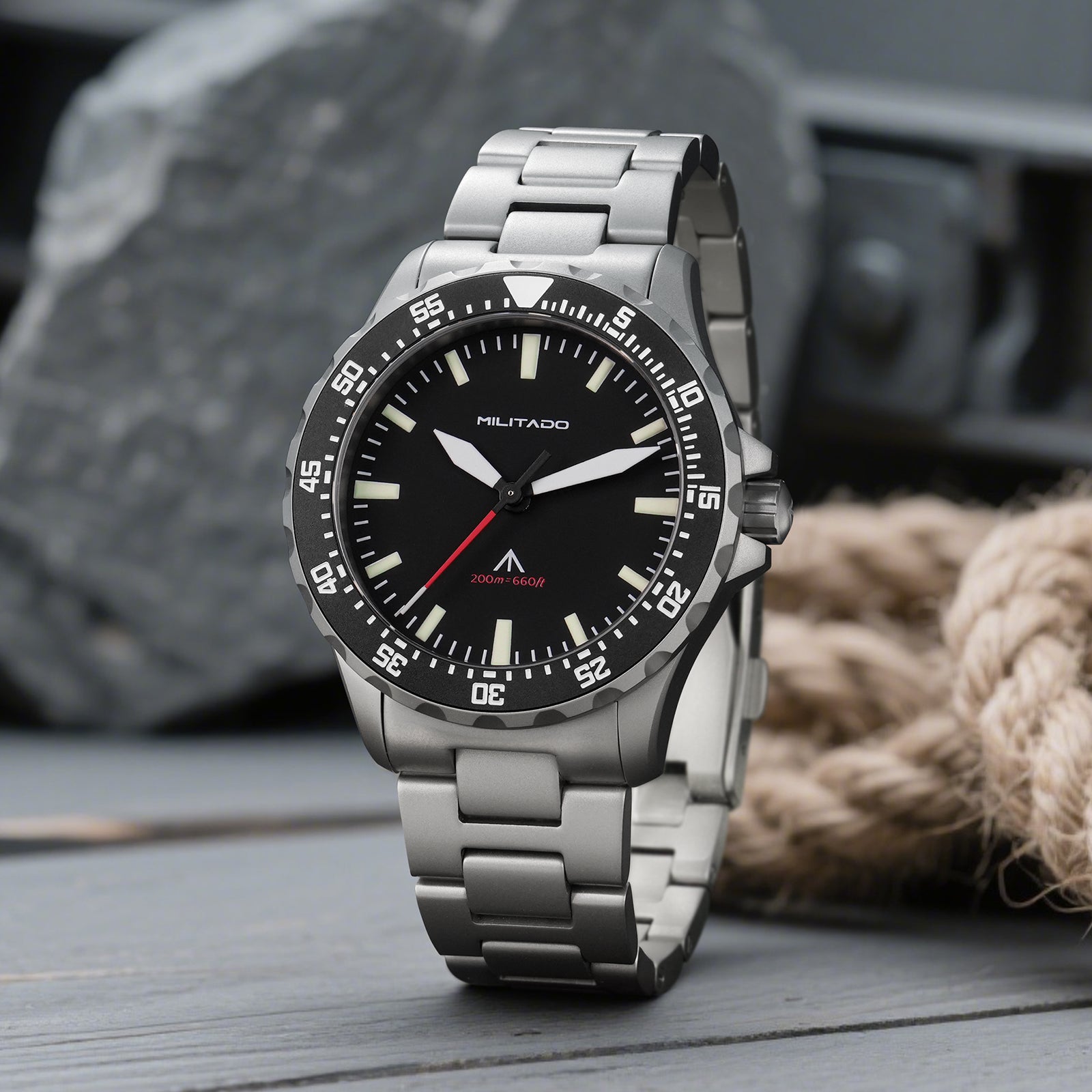 ★11.11 SALE★Pre-Order Militado 39mm Dive Watch Sapphire Crystal Military Watch ML16