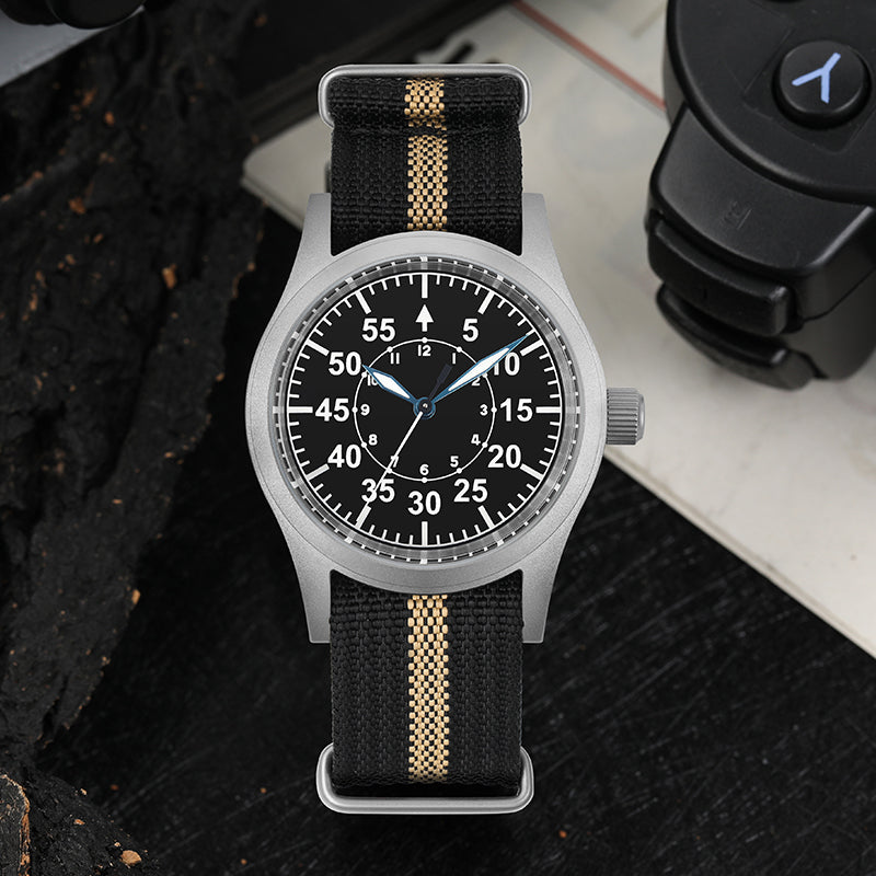★SuperOfertas ★Militado 38mm Reloj militar de campo con cristal de zafiro ML05