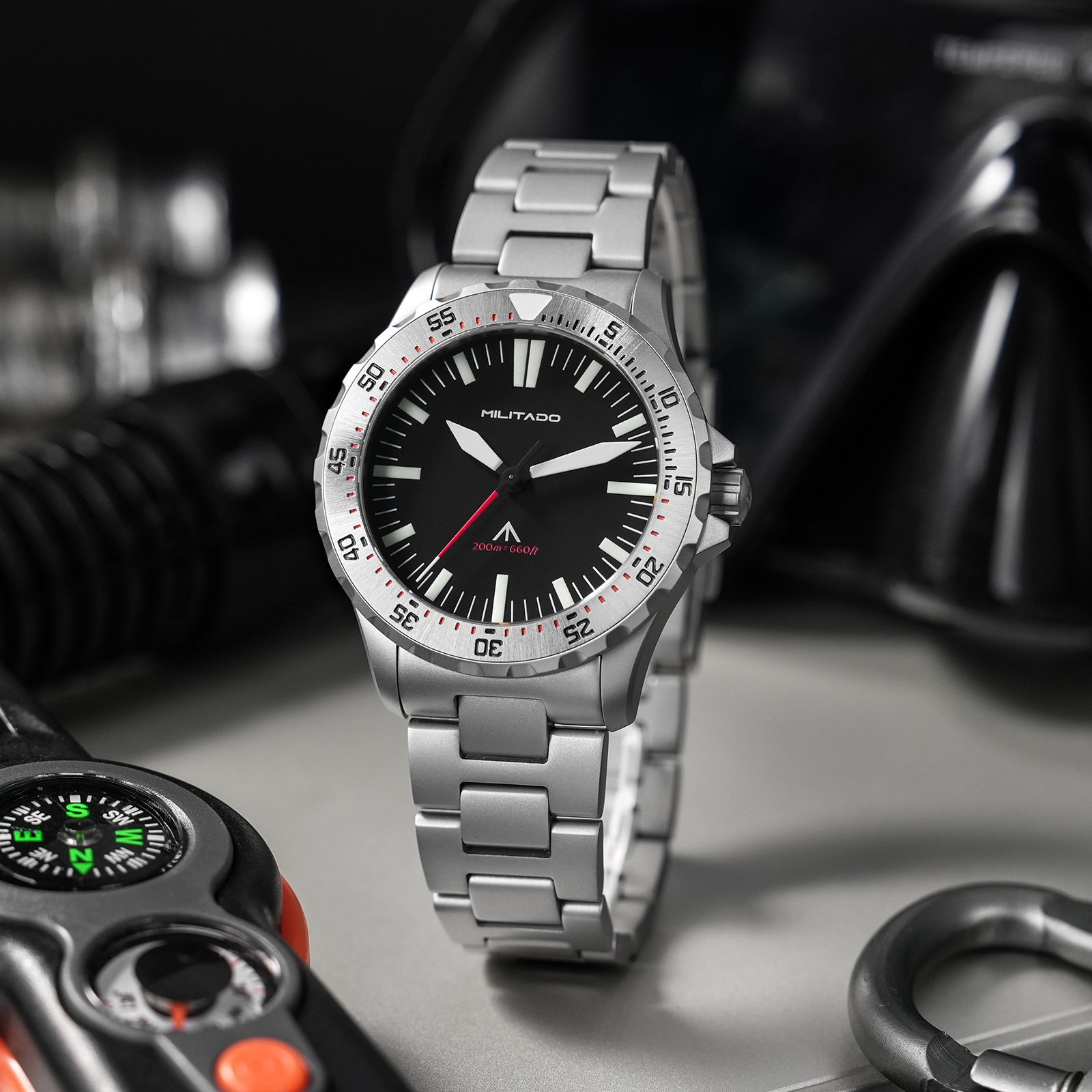 💥Spring Sale💥Militado 39mm Dive Watch Sapphire Crystal Military Watch ML16