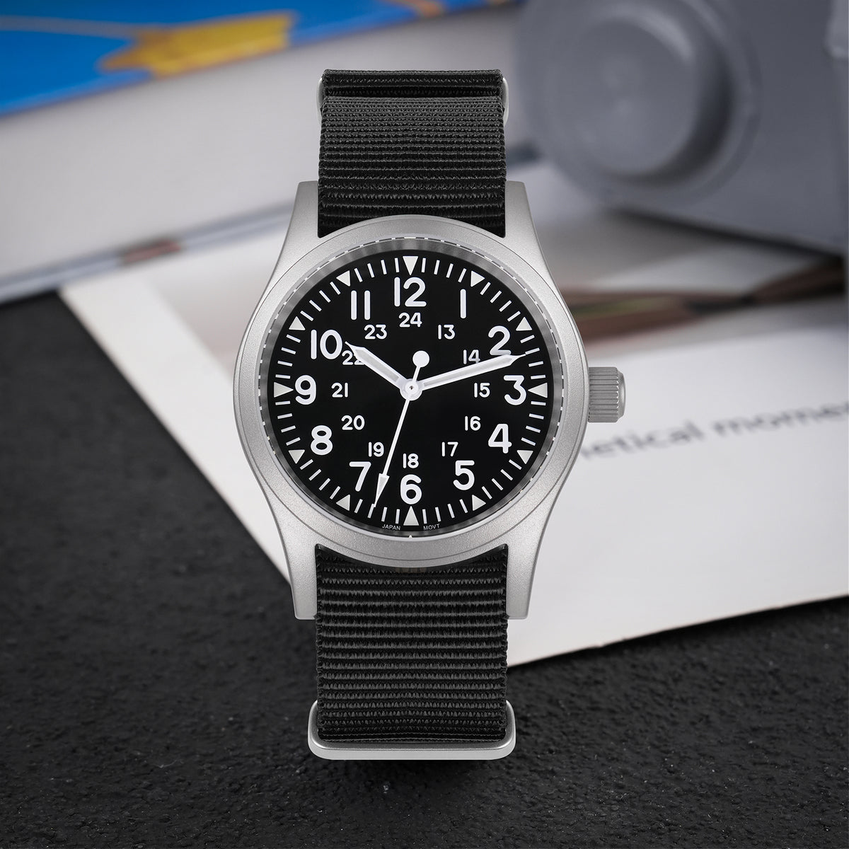 Militado 38mm Field Watch 2035 Movt Military Watch ML05B