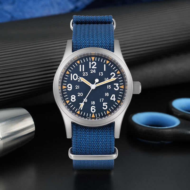 💥Spring Sale💥Militado 38mm Sapphire Crystal Field Military Watch ML05
