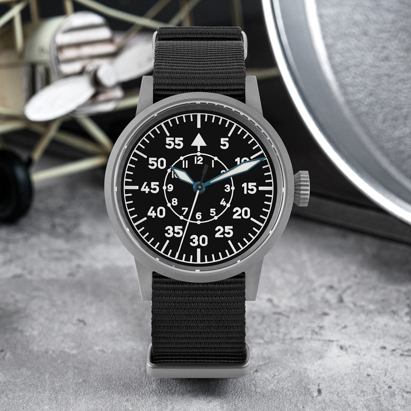 ★Pre-Order★ Militado 37mm Sapphire Crystal Retro Flieger Pilot Watch ML10 V2