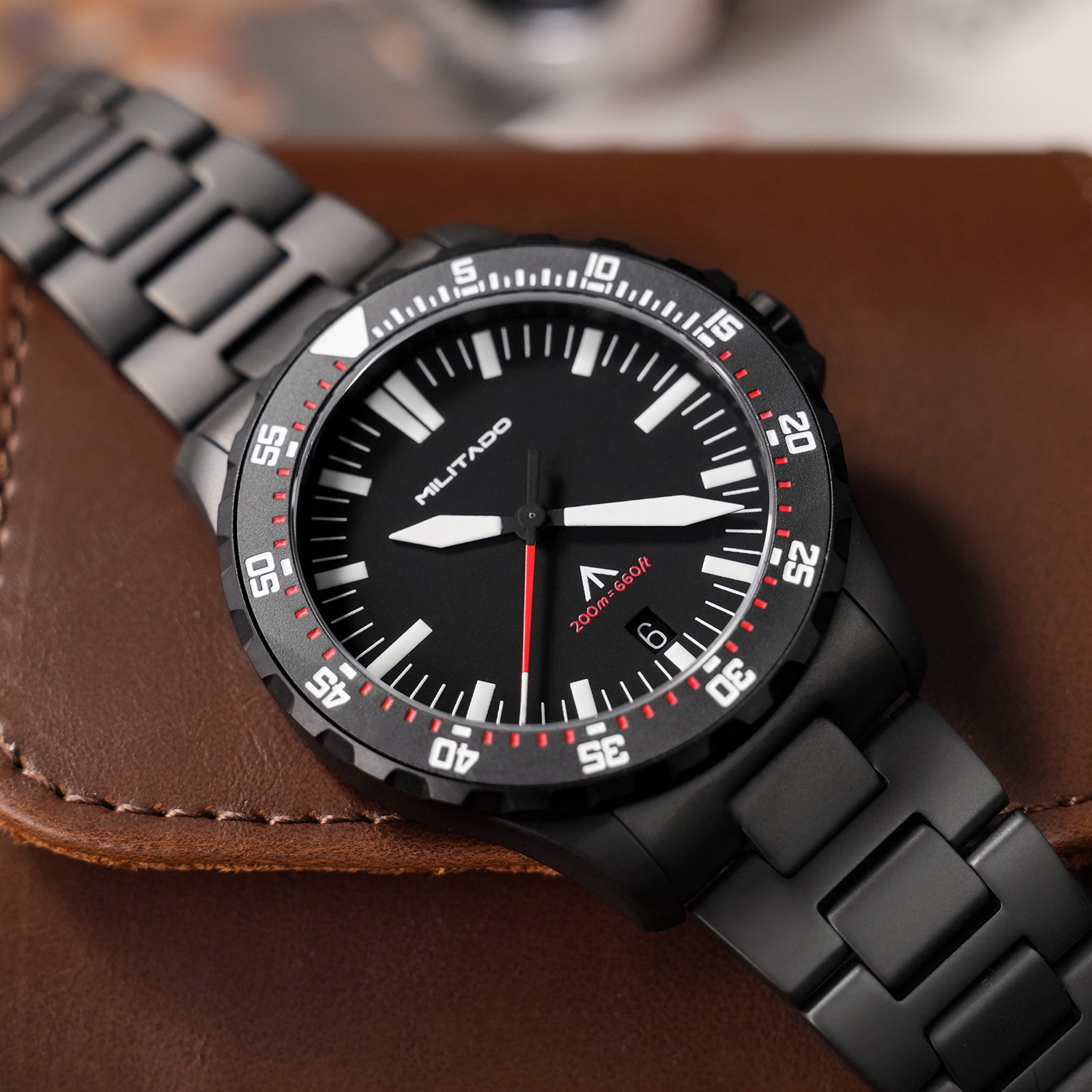 💥Spring Sale💥Militado 39mm Dive Watch Sapphire Crystal Military Watch ML16