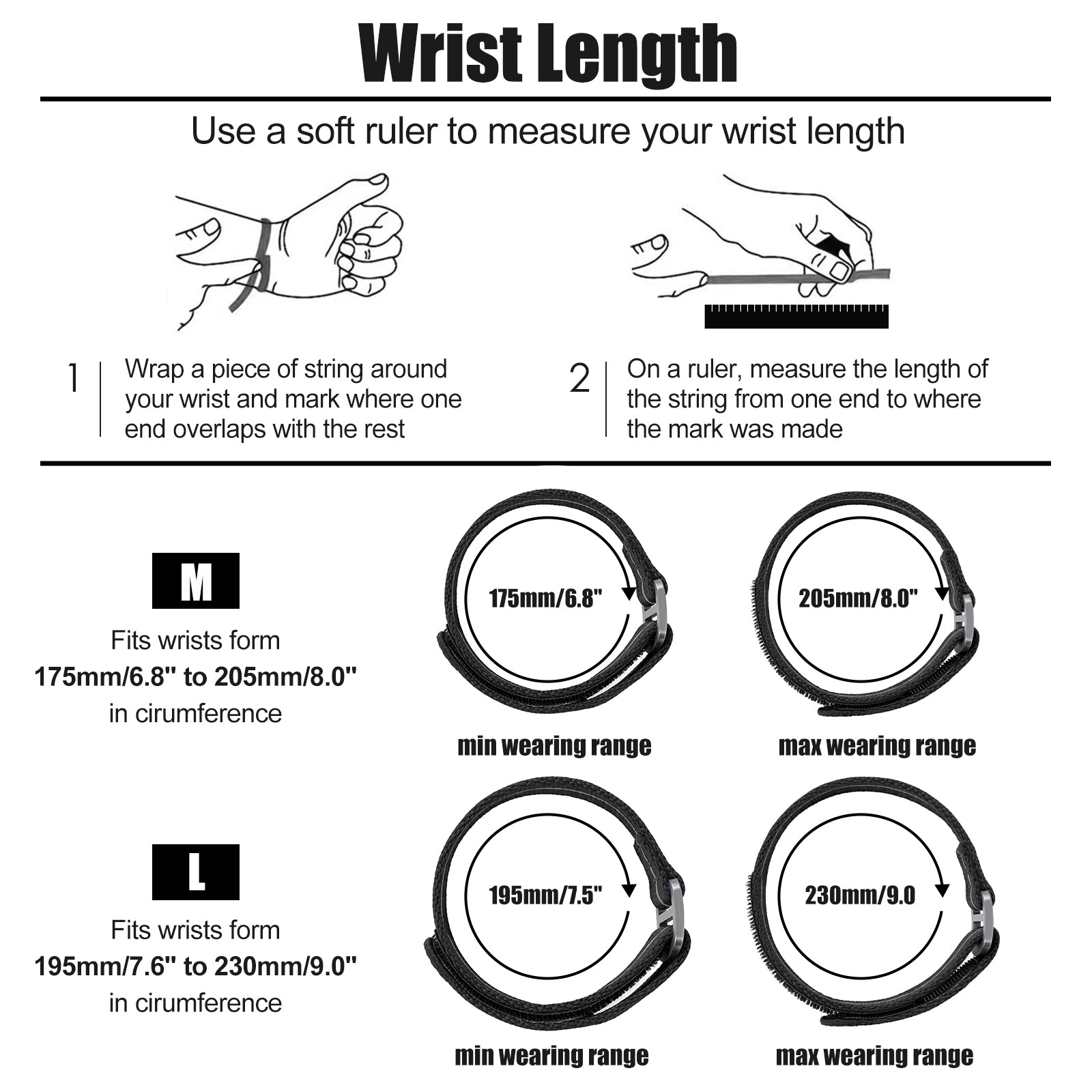 Magic Tape Soft Nylon Watchband Titanium Buckle 20mm 22mm