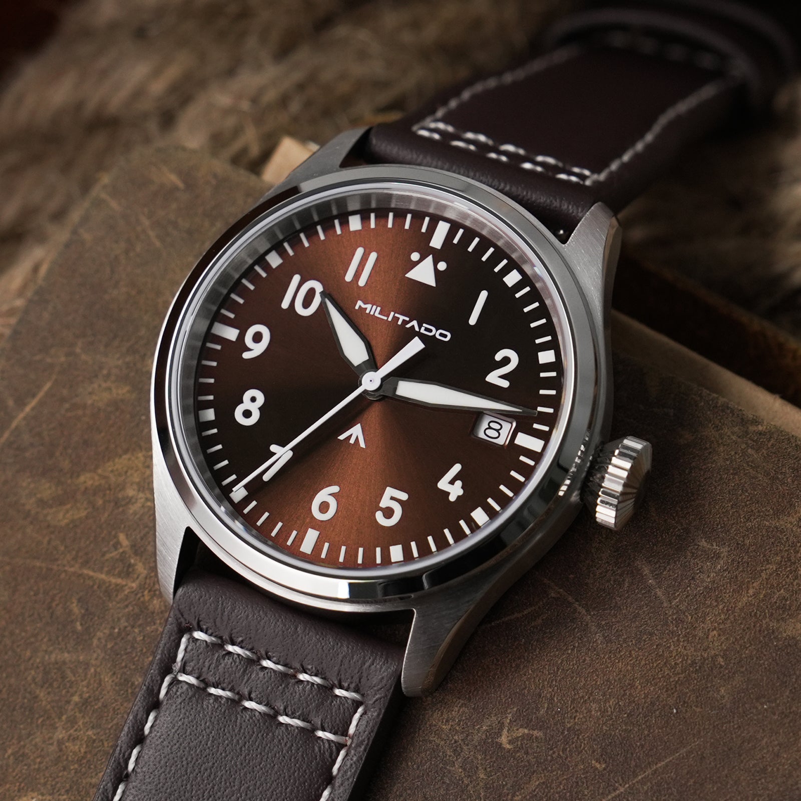 ★EarlyBird★Militado 37mm Pilot Watch ML21