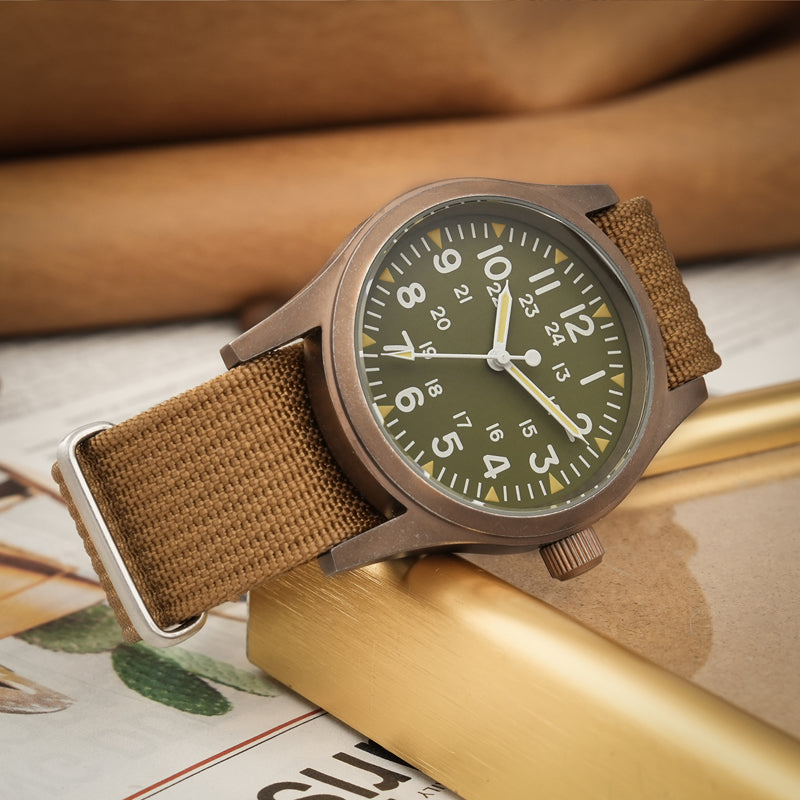 ★SuperOfertas ★Militado 38mm Reloj militar de campo con cristal de zafiro ML05