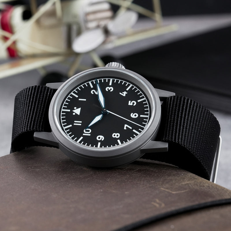 ★Pre-Order★ Militado 37mm Sapphire Crystal Retro Flieger Pilot Watch ML10 V2