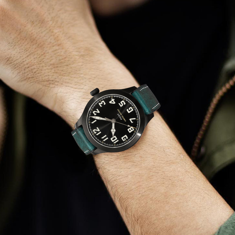 Premium Quality Leather-Fluorine Watch Bands Vintage Strap 20mm 22mm