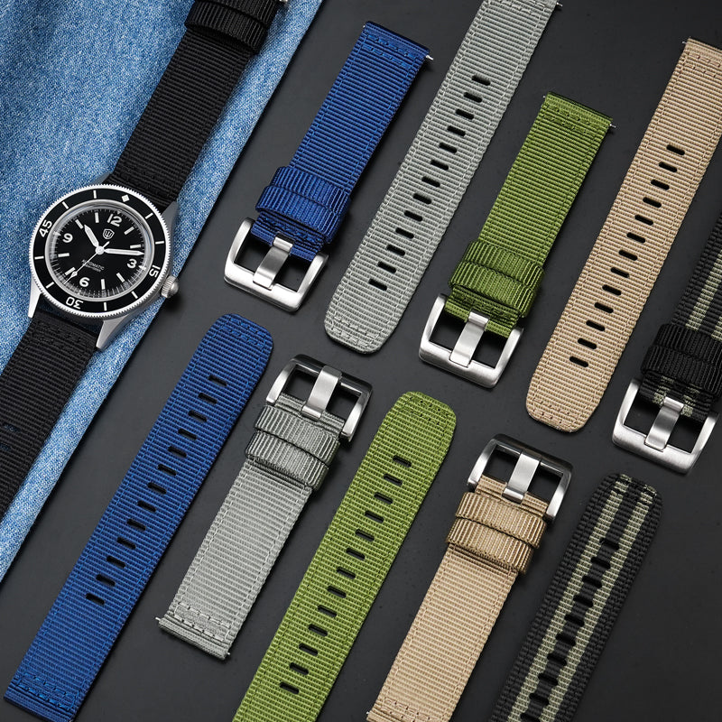Hot Selling Nylon Fabric Watch Band for Field Watch 20mm 22mm