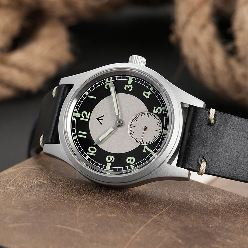 Reloj de campo de cuarzo Militado 36 mm D12 - Manecillas tipo catedral