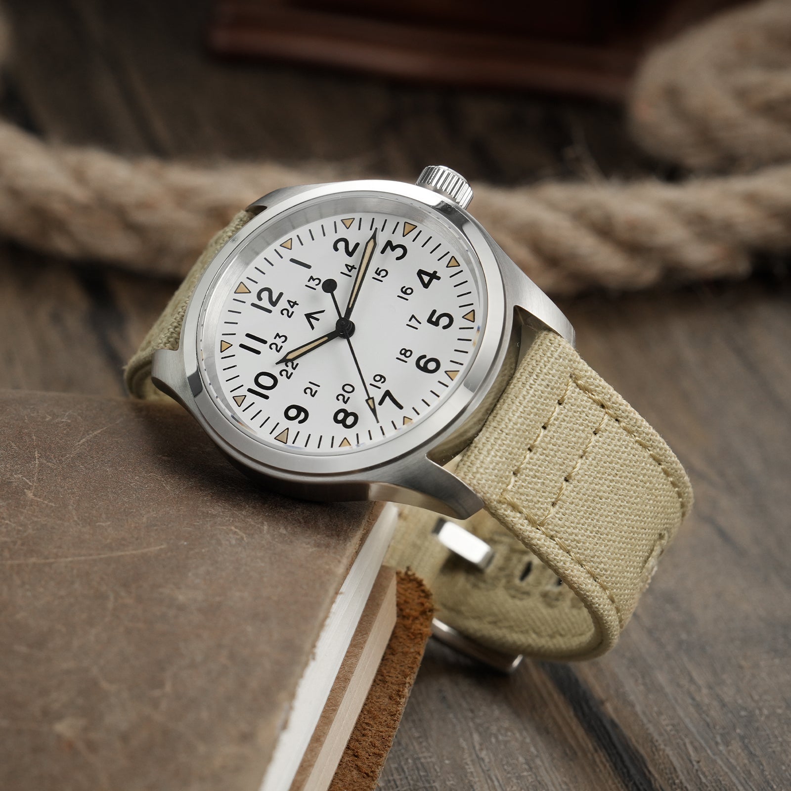 New Arrival Canvas Watch Strap Vintage Watch band 20mm 22mm