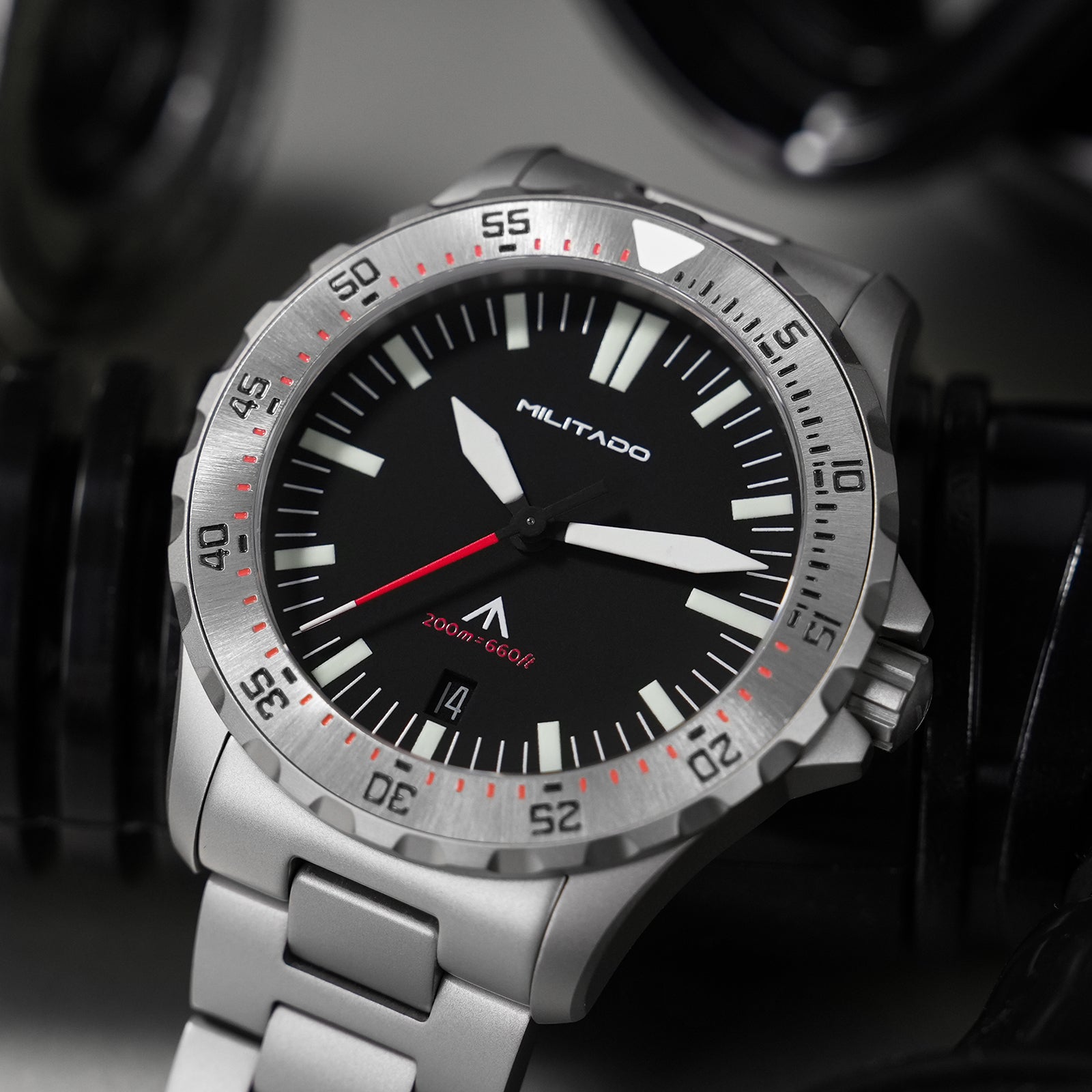 💥Spring Sale💥Militado 39mm Dive Watch Sapphire Crystal Military Watch ML16