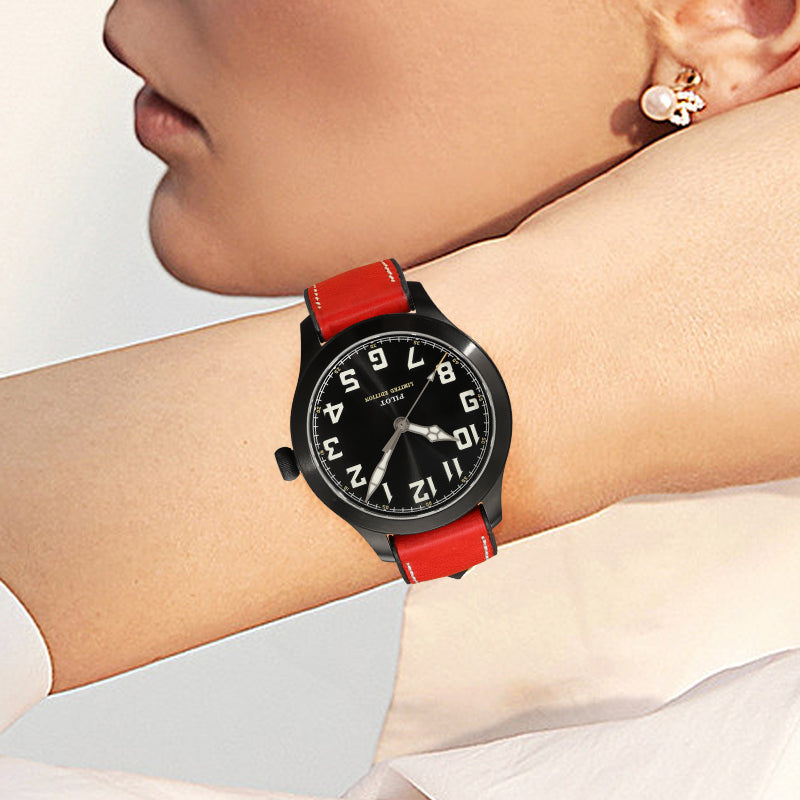 Premium Quality Leather-Fluorine Watch Bands Vintage Strap 20mm 22mm