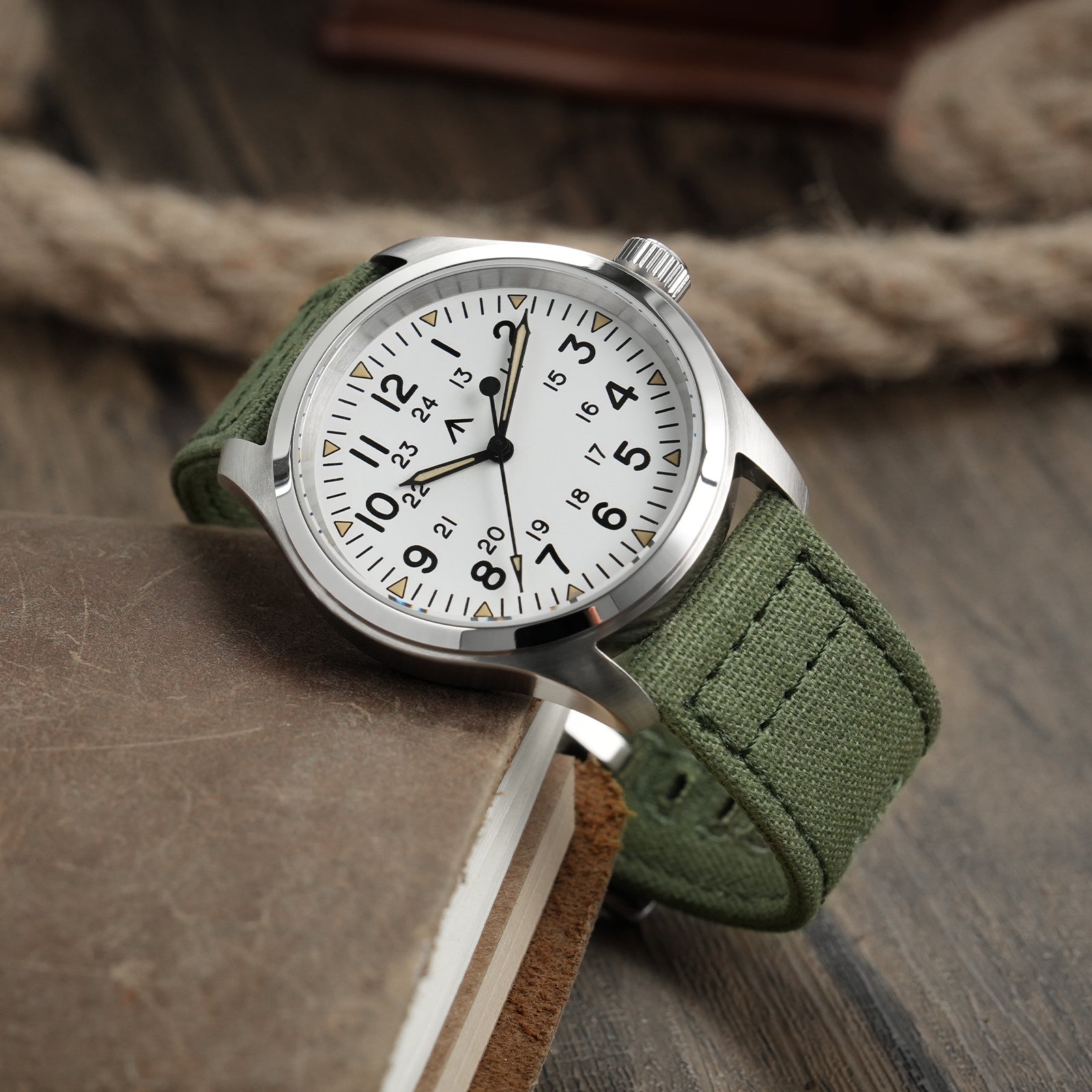 New Arrival Canvas Watch Strap Vintage Watch band 20mm 22mm