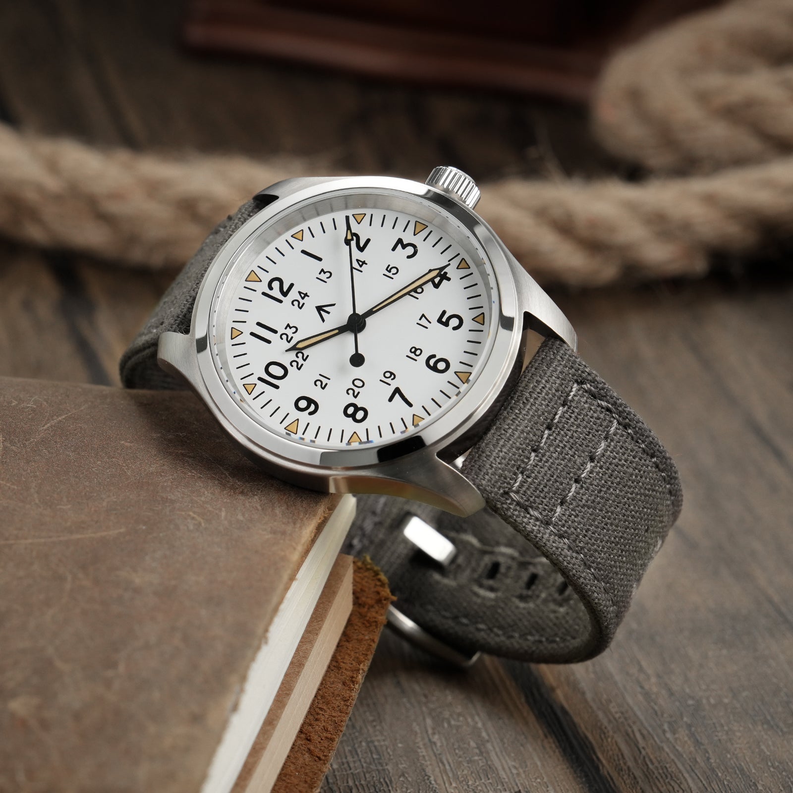 New Arrival Canvas Watch Strap Vintage Watch band 20mm 22mm