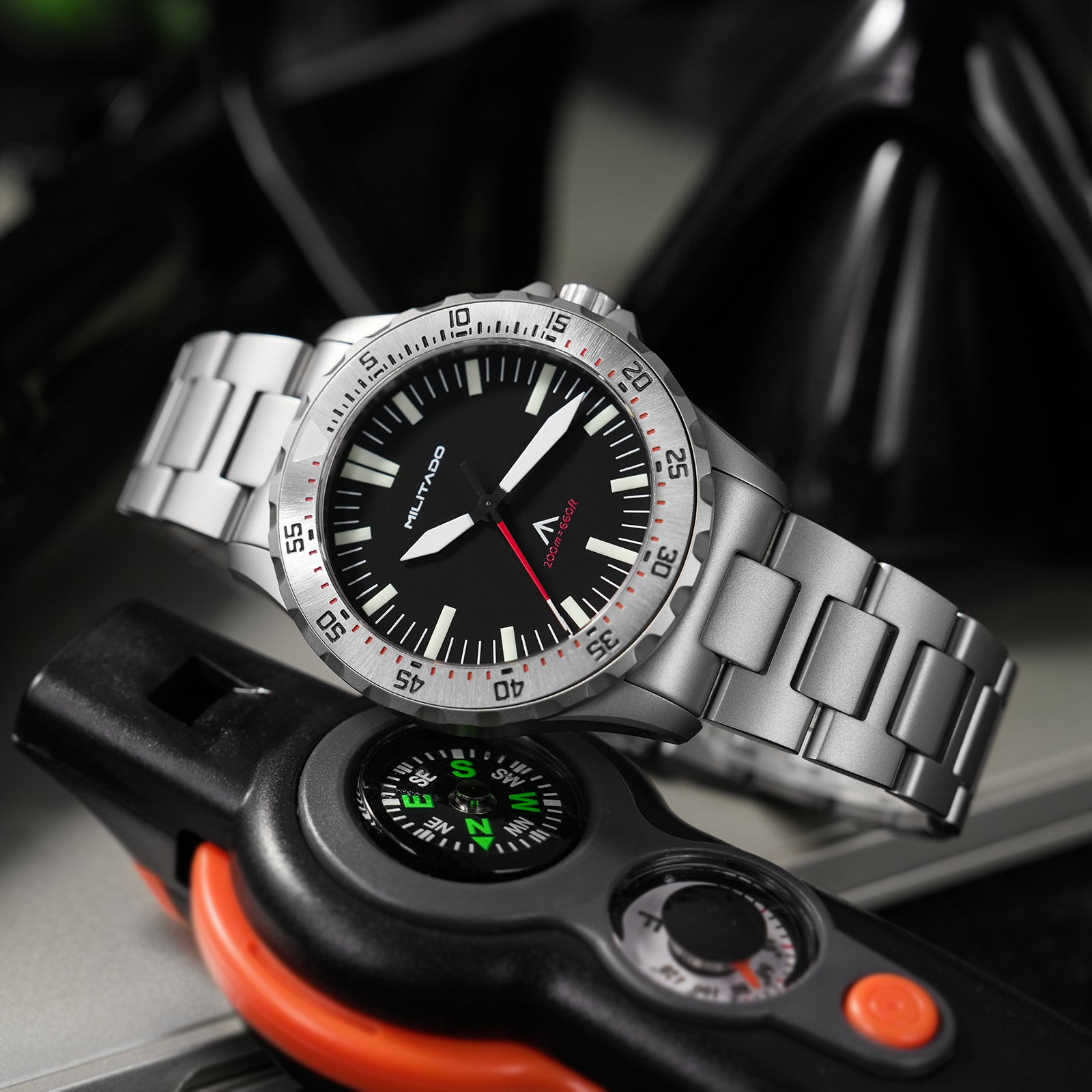 ★11.11 SALE★Militado 39mm Dive Watch Sapphire Crystal Military Watch ML16